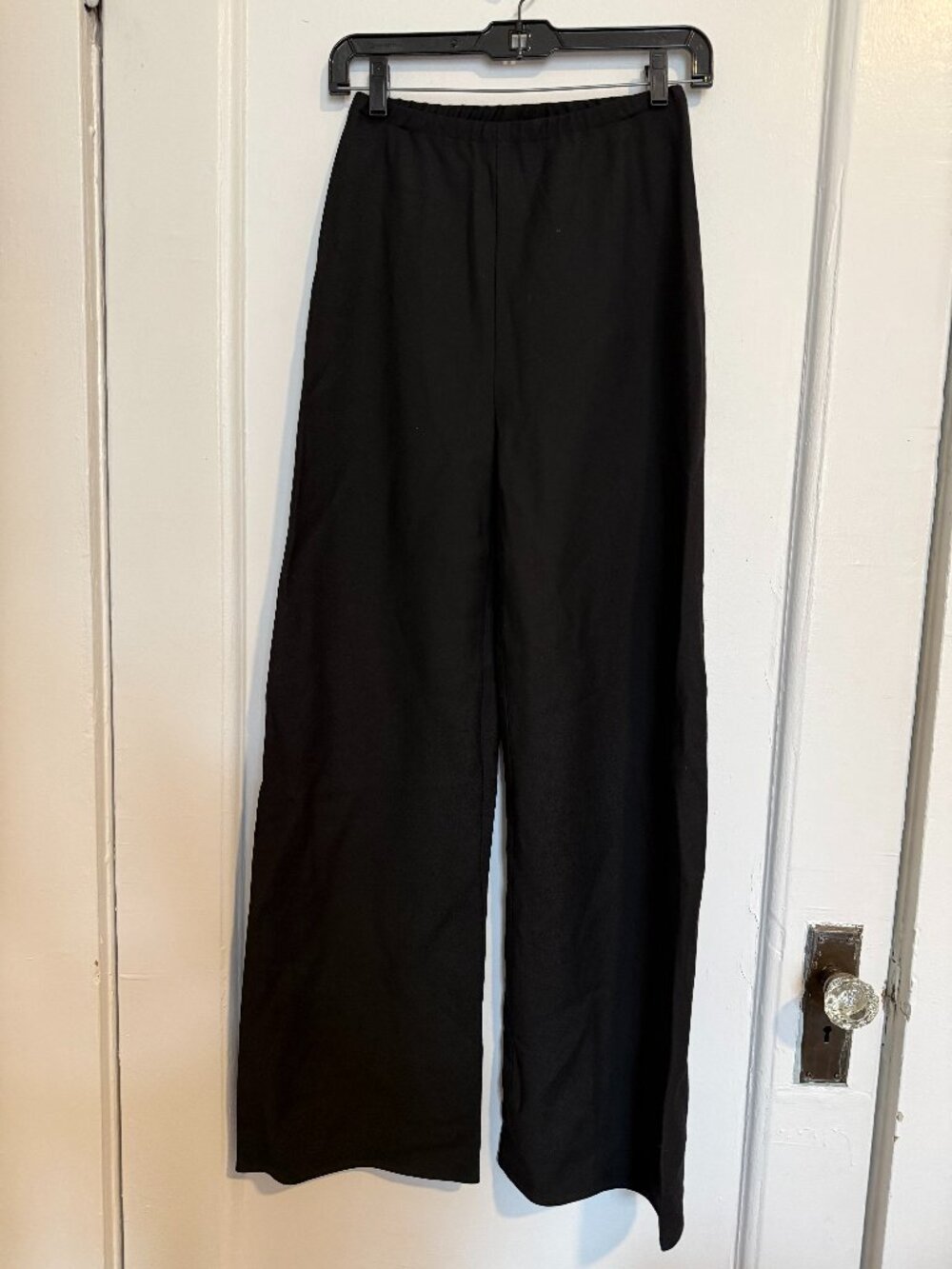 WARDROBE.NYC Black Wide-Leg Pants